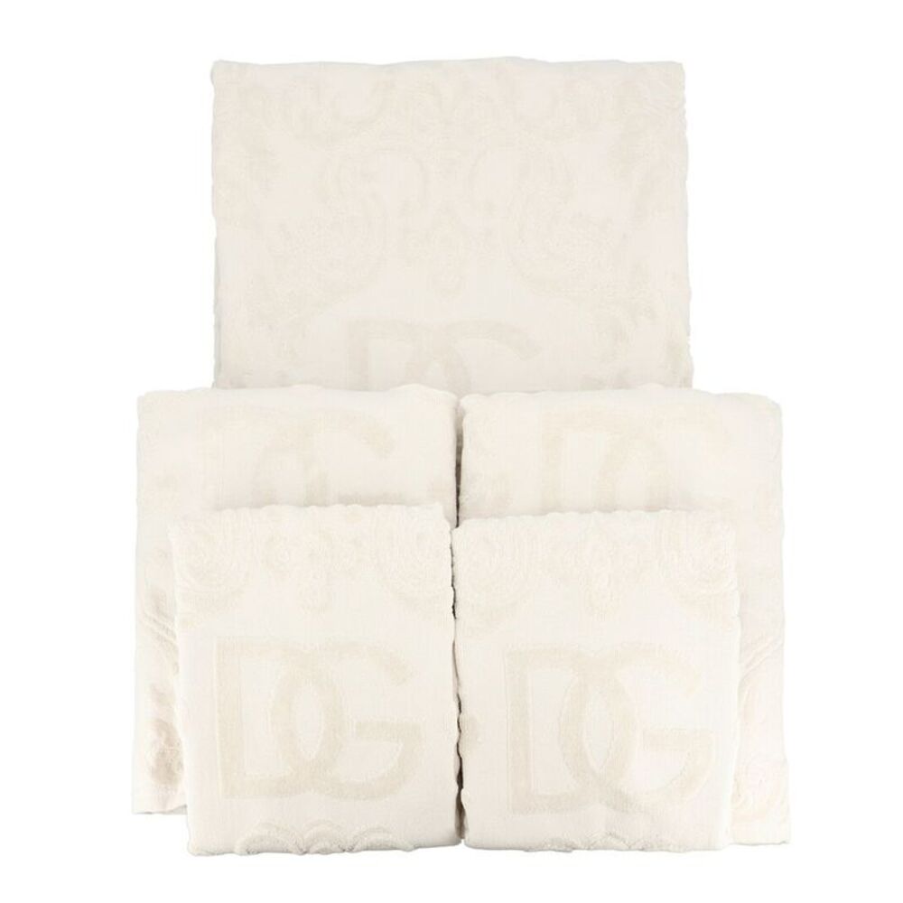 Dolce & Gabbana Set Of 5 Cotton Towels, Beige